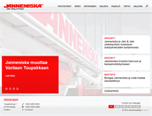 Tablet Screenshot of janneniska.com